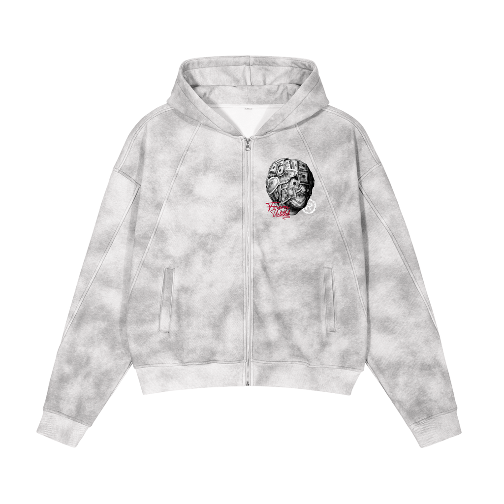 'Money On my Mind'' (U) DW Zip-Up Fleece Hoodie